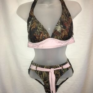 Wilderness Dreams Womens 2 Piece Camo Bikini Small